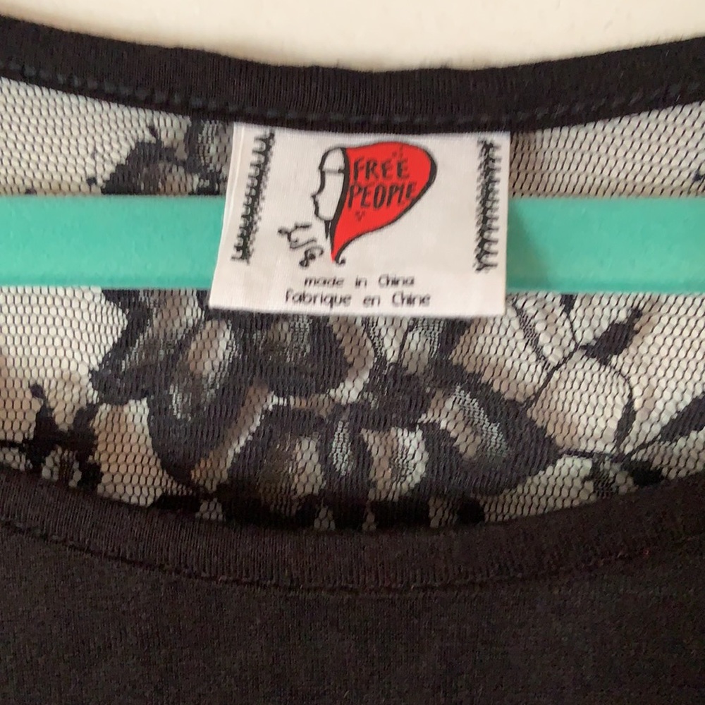 Free People red and black top - Picture 2 of 5